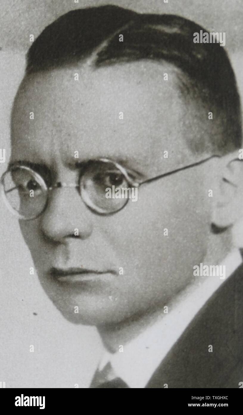 Fotografische Porträt Theodor Habicht (1898-1944) führende Politiker in Nazi-Deutschland. Vom 20. Jahrhundert Stockfoto