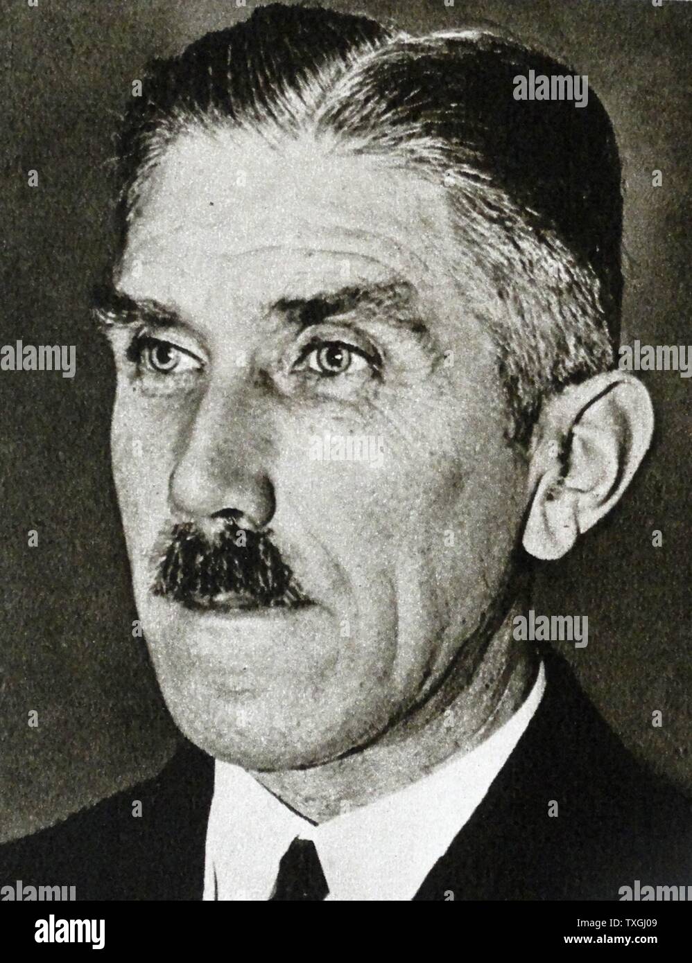 Franz von Papen 1879 ñ 1969. Deutsche Edelmann, General Staff Officer und Politiker. Er diente als Bundeskanzler der Bundesrepublik Deutschland im Jahr 1932 und als Vizekanzler unter Adolf Hitler 1933 - 1934. Stockfoto