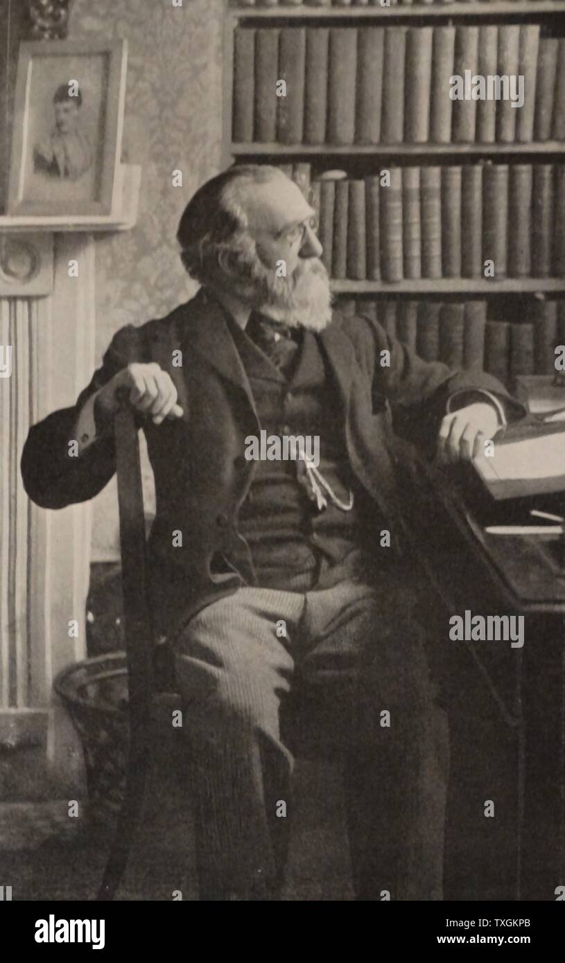 Fotografisches Porträt von Justin McCarthy (1830-1912) n irischer Nationalist und liberale Historiker, Schriftsteller und Politiker. Vom 20. Jahrhundert Stockfoto