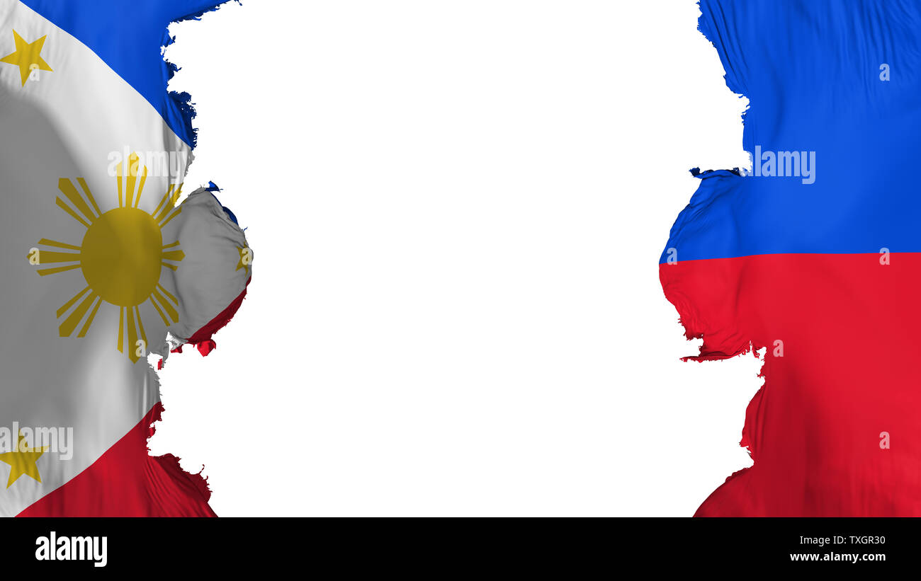 Gestrahlt Philippinen Flagge Stockfoto