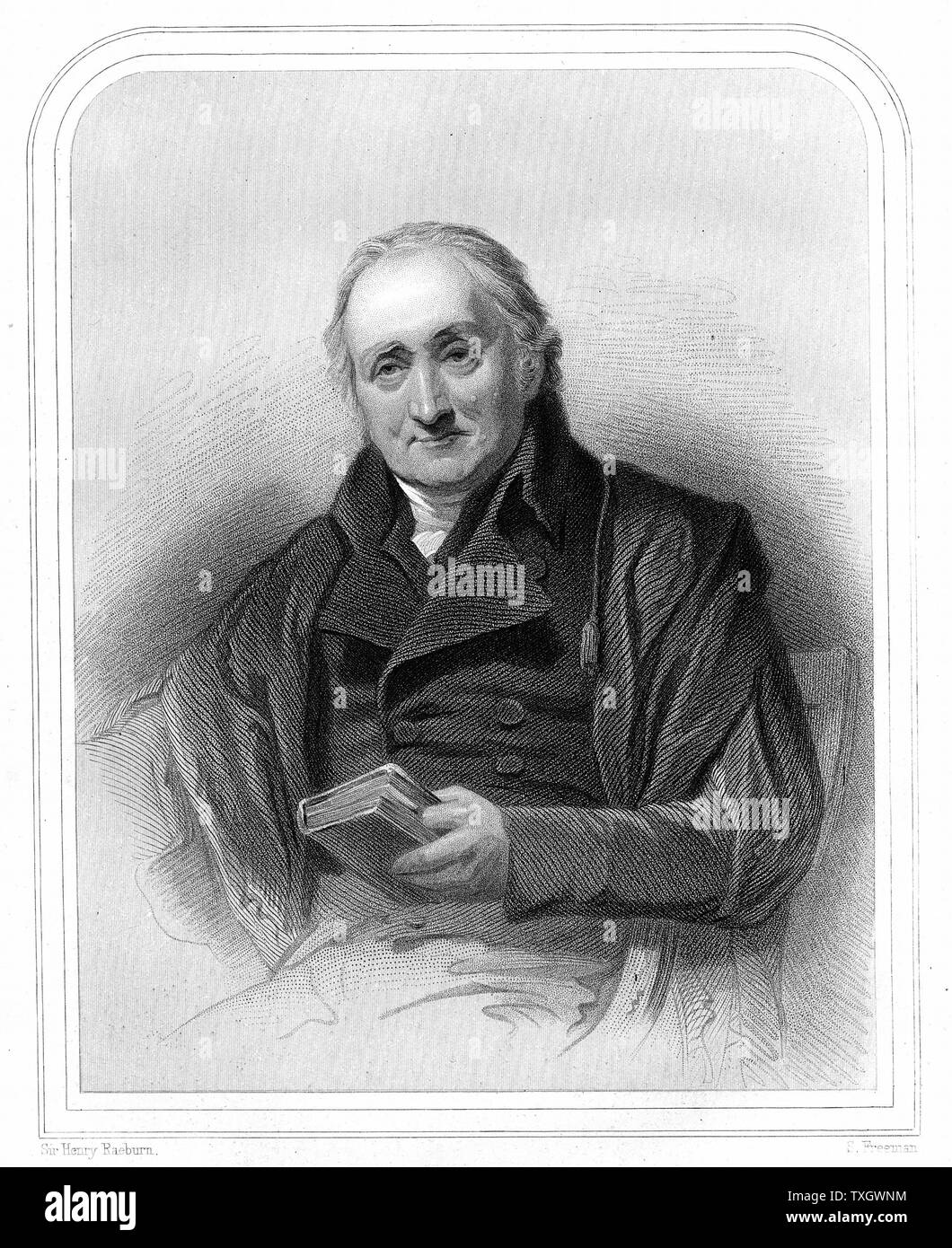 Alexander Adam, Schottischer Lehrer und Schriftsteller. Schulleiter Watson's Hospital, Edinburgh, und der High School, Edinburgh (1768) Gravur nach Portrait von Raeburn Stockfoto