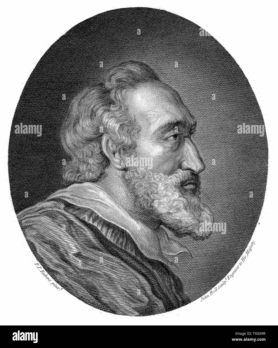 Heinrich IV., König von Frankreich und Navarra erste Bourbon Monarch; Sohn von Jeanne d'Albret und Ehemann von Marie de Medici. Durch Römisch-katholische Fanatiker Ravaillac ermordet. Kupferstich Stockfoto