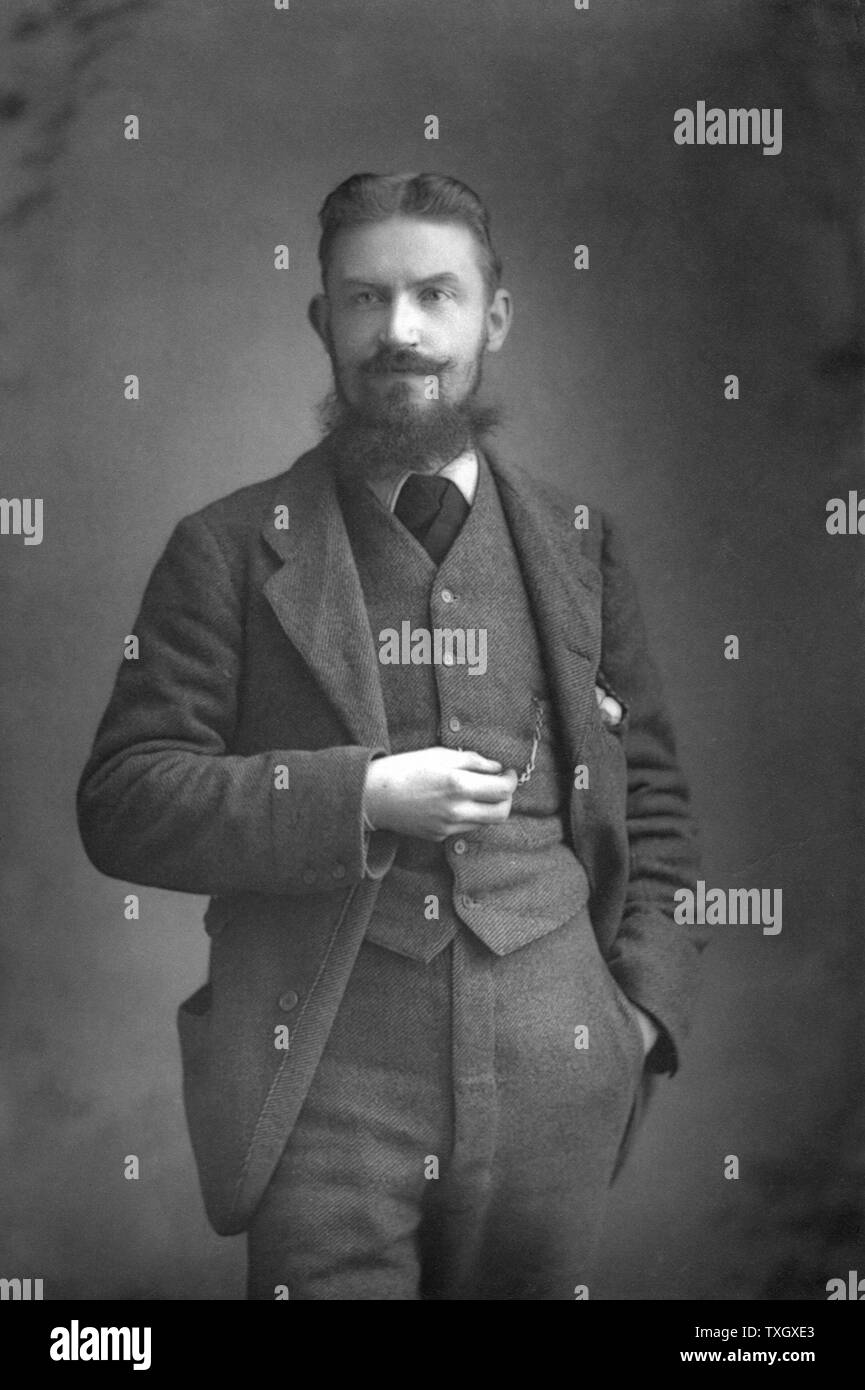 George Bernard Shaw (1856-1950) Irischer Dramatiker, Kritiker und Fabian 1890-1894 Foto London Stockfoto