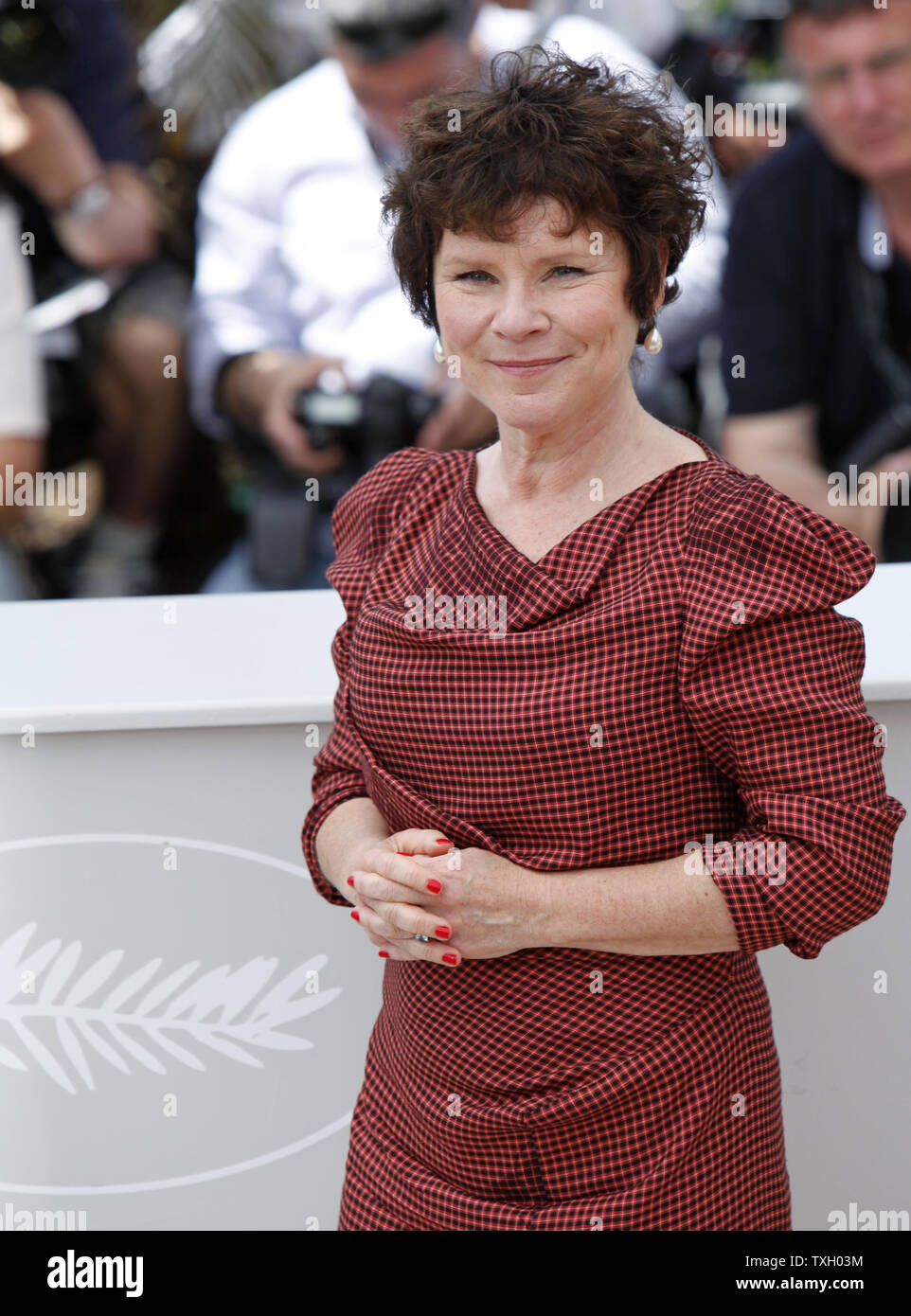 Schauspielerin Imelda Staunton kommt an einem Fotoshooting für den Film "Woodstock" auf der 62. jährlichen Filmfestival in Cannes Cannes, Frankreich am 16. Mai 2009. (UPI Foto/David Silpa) Stockfoto