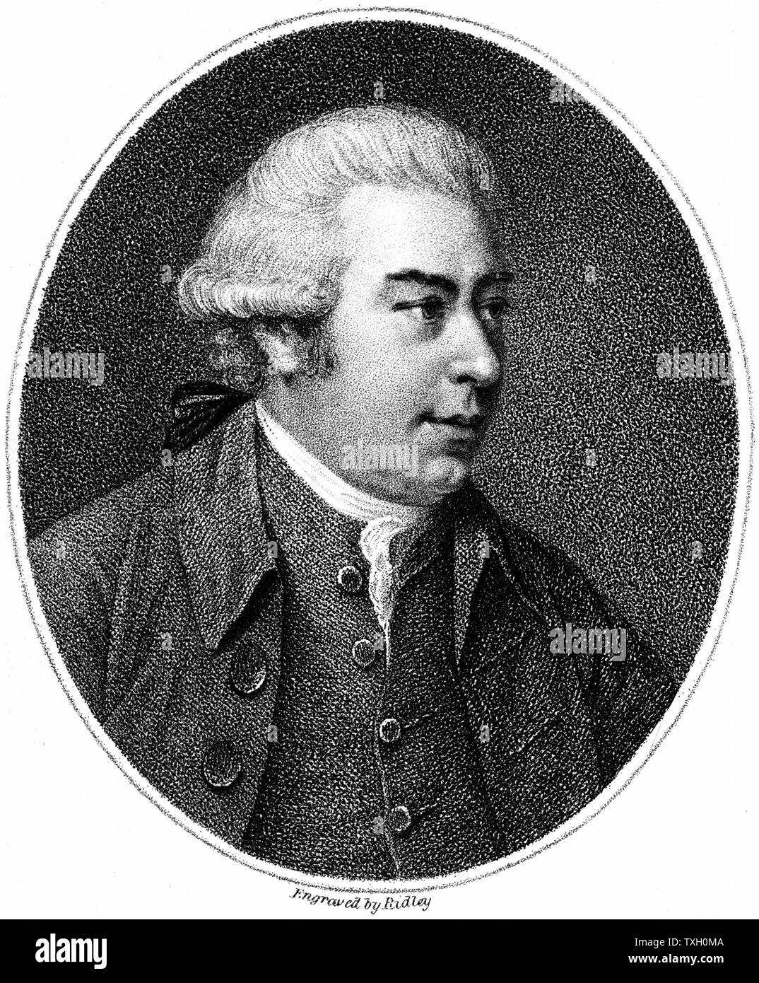 Joseph Banks (1743-1820), englischer Botaniker und Anlage Sammler; segelte mit James Cook auf "Bemühen" 1768-71; Präsident der Royal Society für 41 Jahre ab 1778. Dichtfläche Gravur 1802 Stockfoto