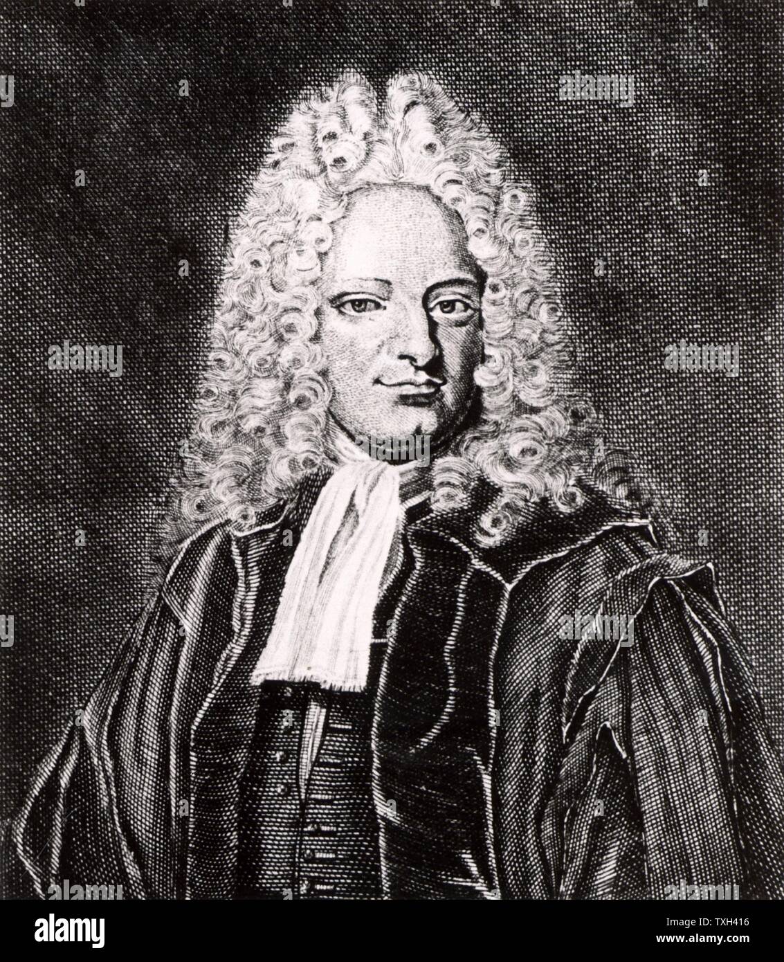 Michael Alberti (1682-1757), deutscher Arzt und Begründer der gerichtlichen Medizin, in Nürnberg geboren. Gravur von "icones Virorum" von Friedrich Roth-Scholtz (Nürnberg, 1725). Stockfoto