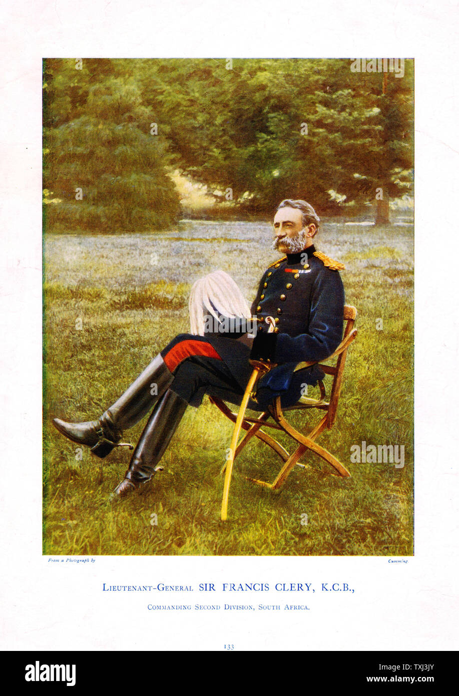 1900 Veröffentlichung unbekannt Vorderseite Burenkrieg Generalleutnant Sir Francis Clery Stockfoto