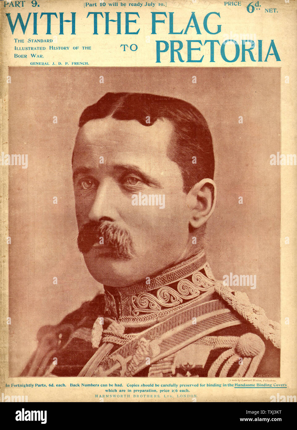 1900 Mit der Flagge nach Pretoria Magazin Teil 9 Allgemeine französische Burenkrieg Stockfoto