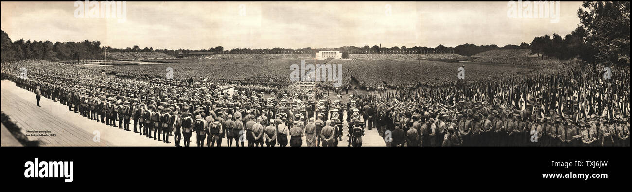 1933 Bild von Nürnberg Rally Stockfoto