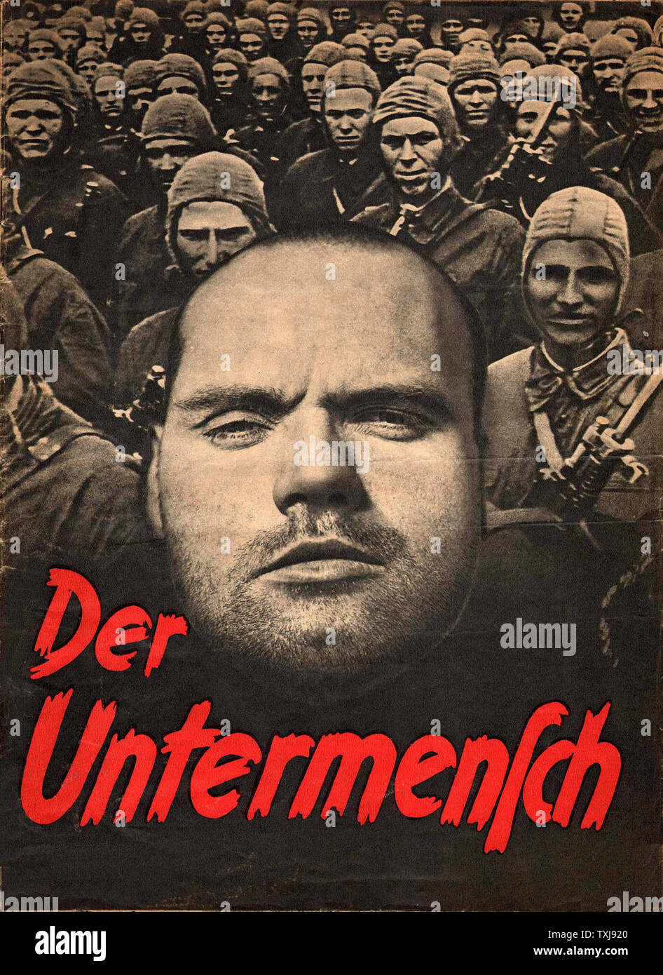 1943 "Der Untermensch (Die untermenschen) SS anti-jüdische Publikation Stockfoto
