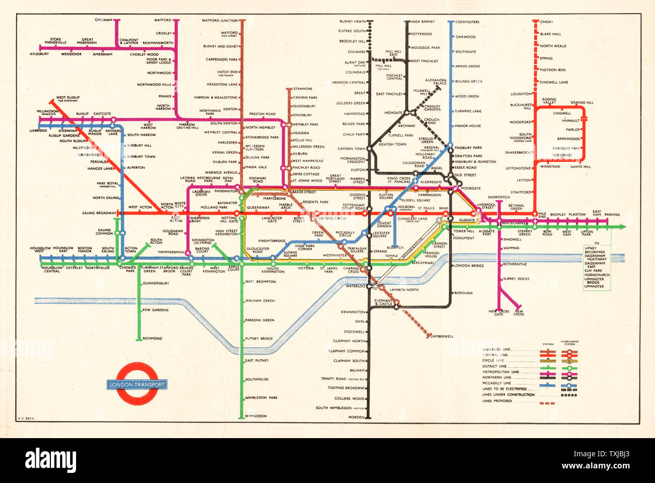 London underground karte -Fotos und -Bildmaterial in hoher Auflösung