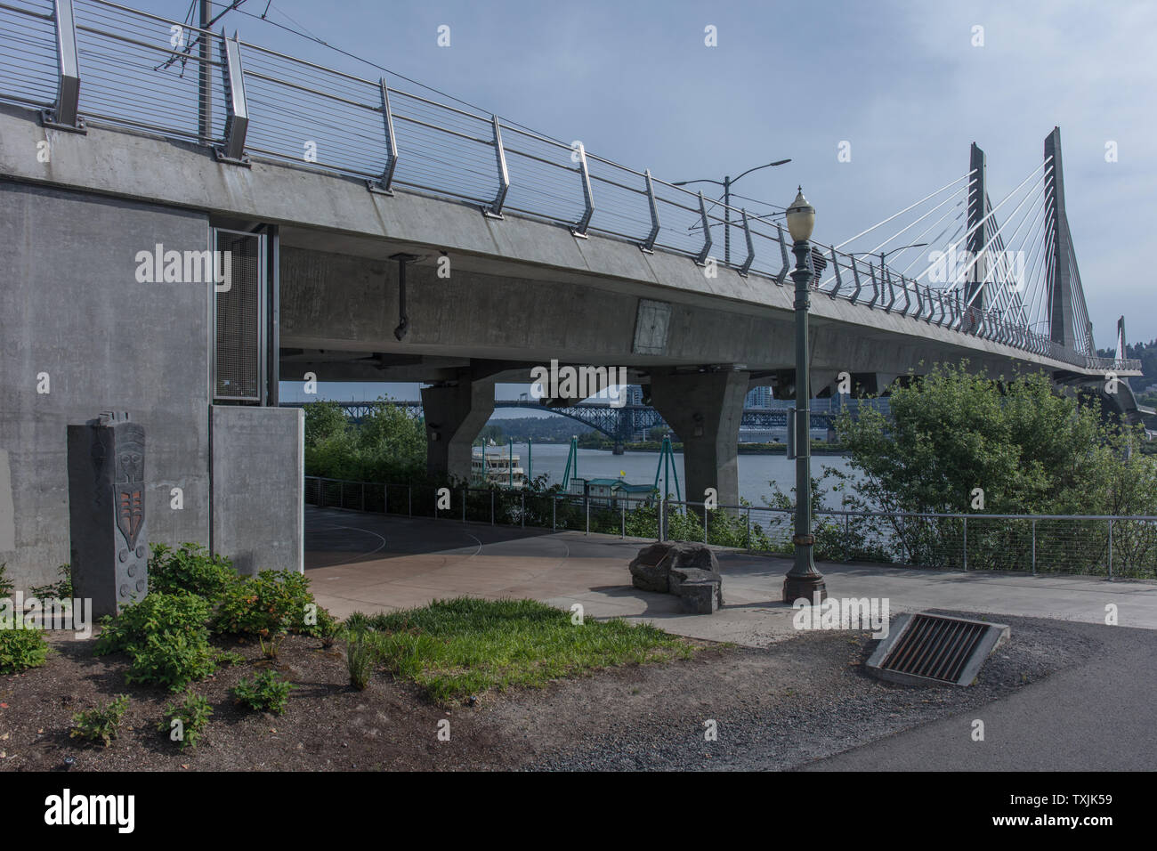 Portland suspension Railway Bridge Stockfoto