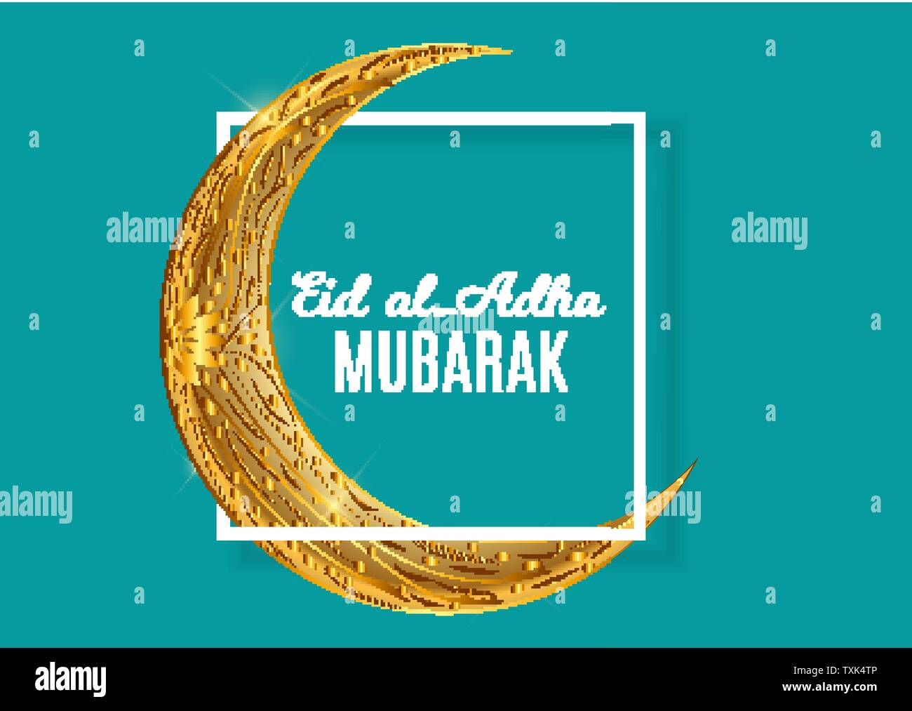 Eid al-Adha, Kurban Bayrami muslimischen Fest des Opfers. Vektor Illustrator Stock Vektor