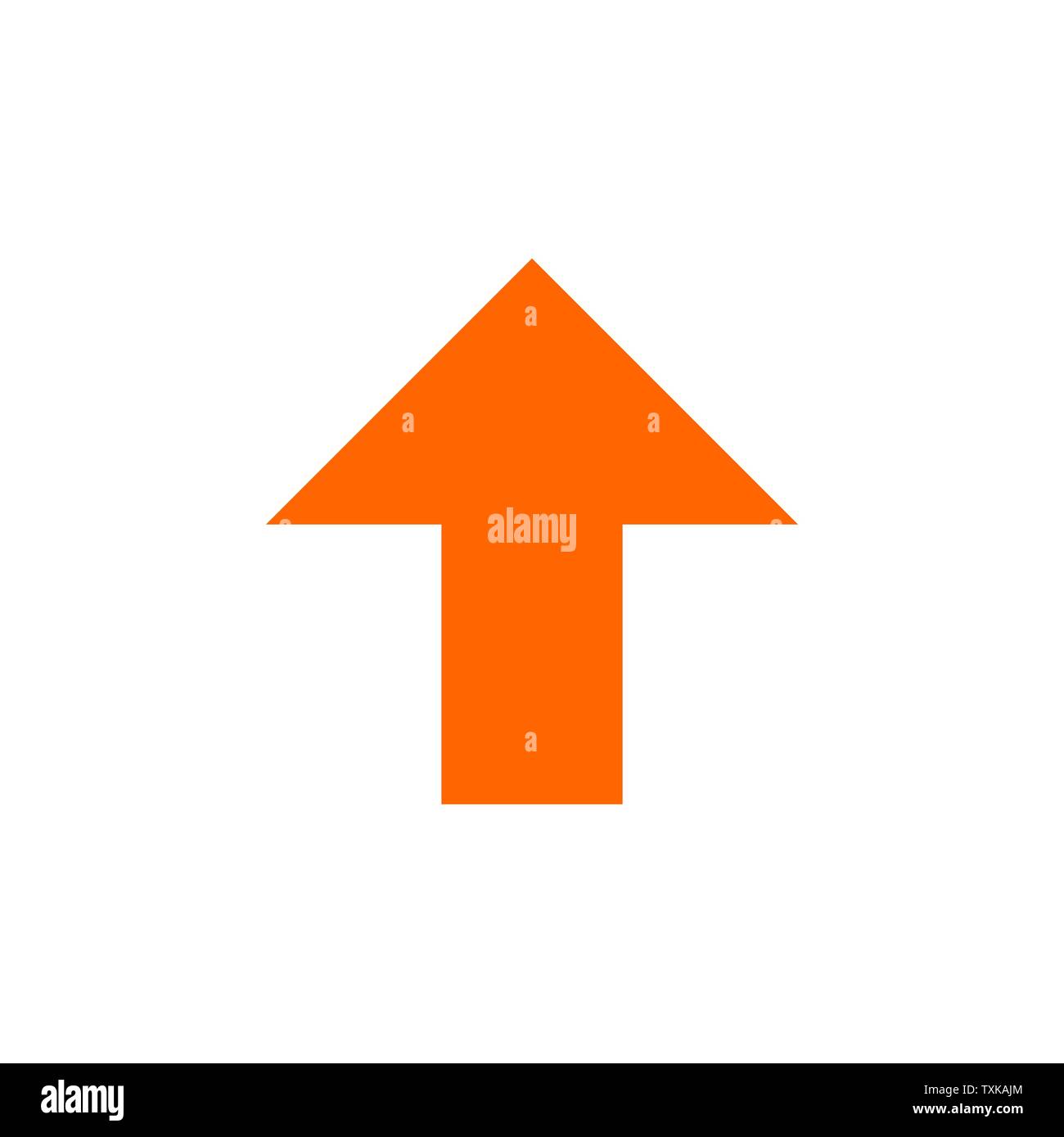 Symbol Pfeil nach oben. Vector Illustration für Web und mobile Stock Vektor