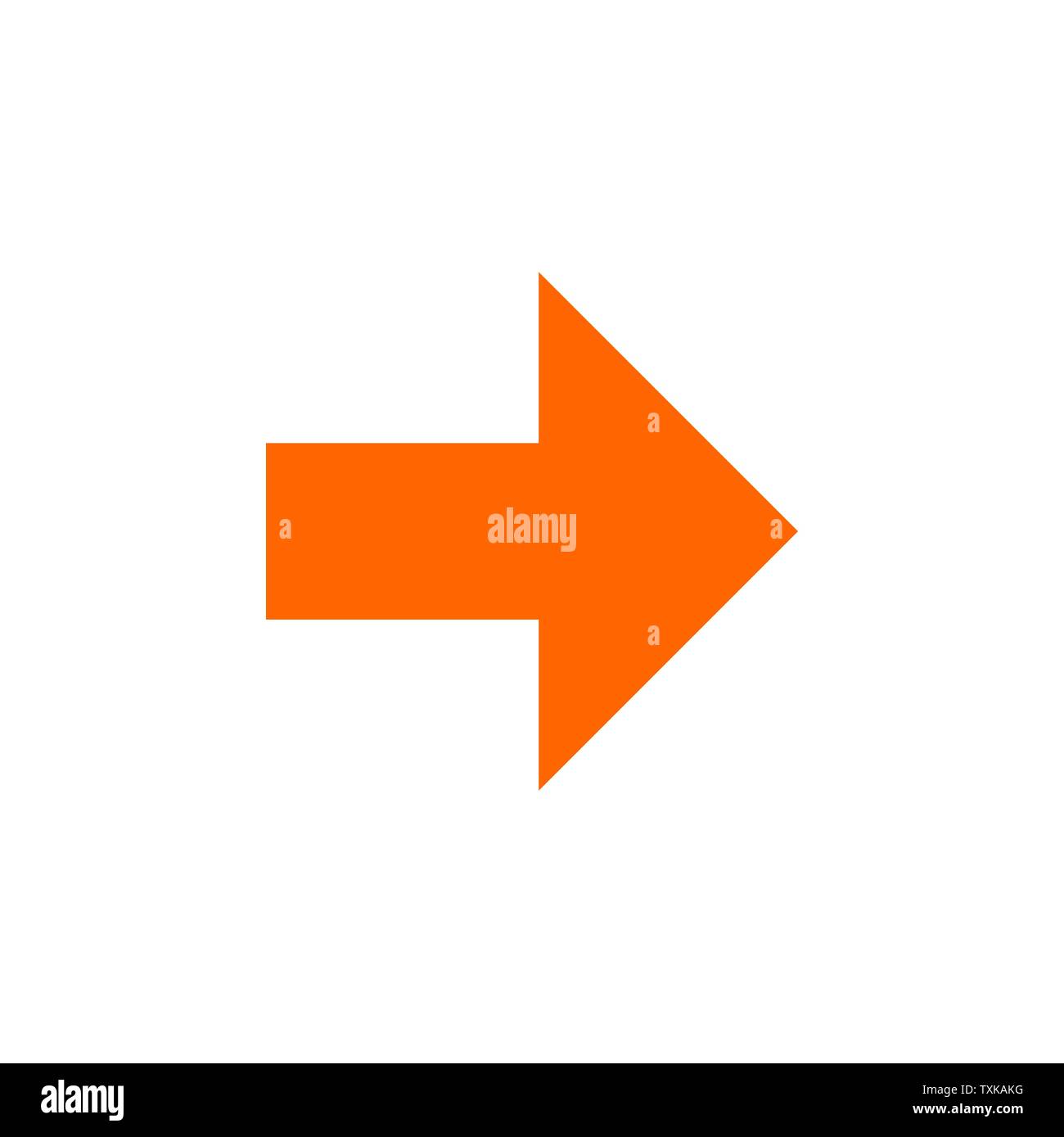 Pfeil rechts Klicken. Vector Illustration für Web und mobile Stock Vektor