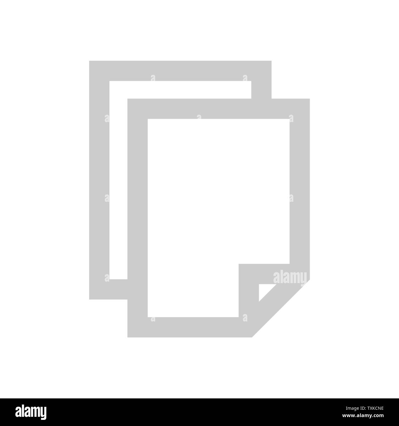 Dokument Symbol, Design Inspiration vector Template für Web Design oder mobile App. Flache Darstellung Stock Vektor