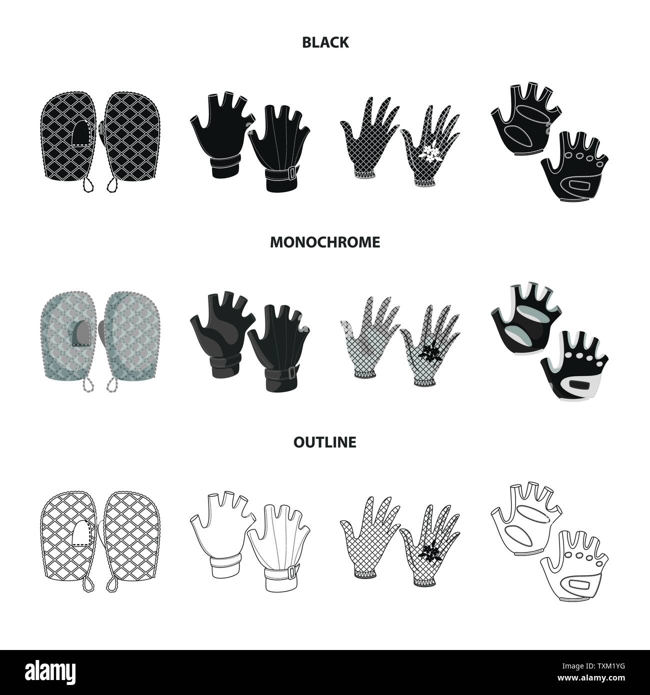 Vektor Design von Silhouette und Sicherheit Logo. Satz von Silhouette und Komfort Lager Symbol für das Web. Stock Vektor