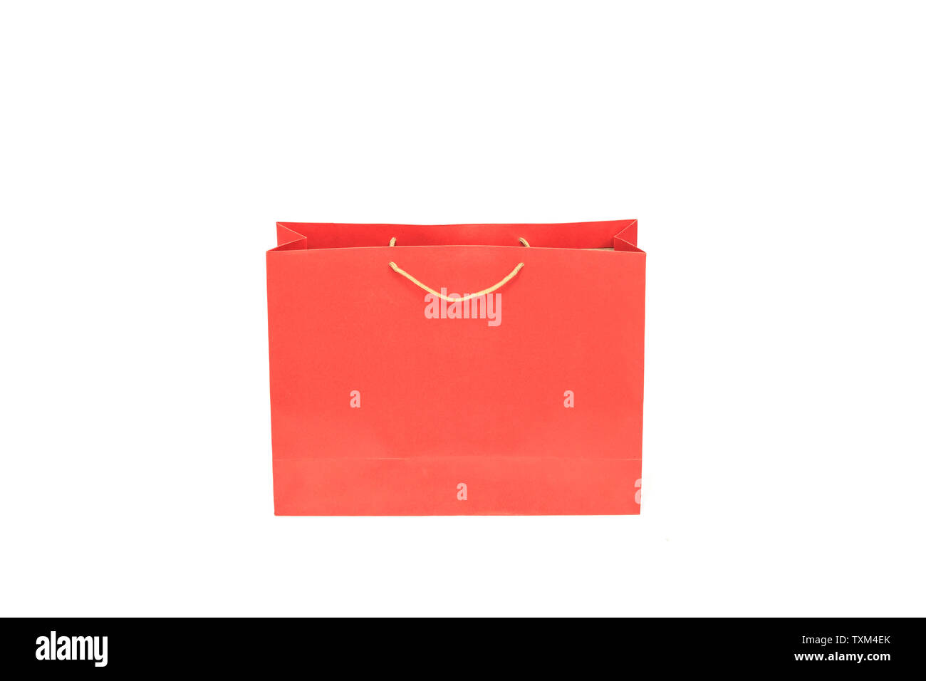 Einkaufstüten in weißem Hintergrund Stockfoto