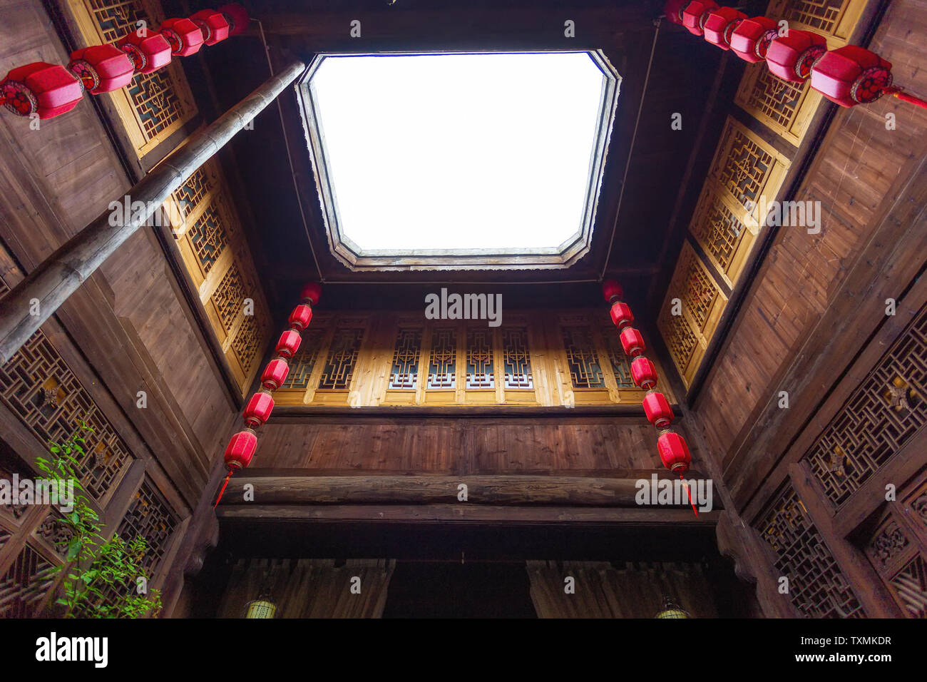 Alte Stadt, Pu-Stadt, Luxi County Stockfoto