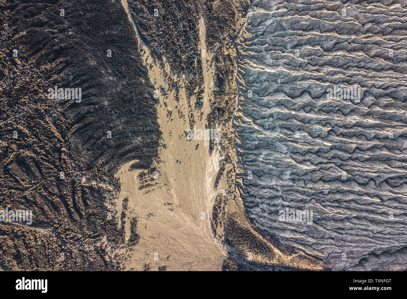 Vulkanische Krater und die Textur von San Benedicto Island, Punta Baja, Baja California, Mexiko Stockfoto