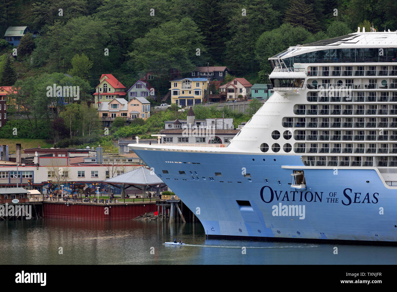 Kreuzfahrtschiff, Juneau, Alaska, USA Stockfoto