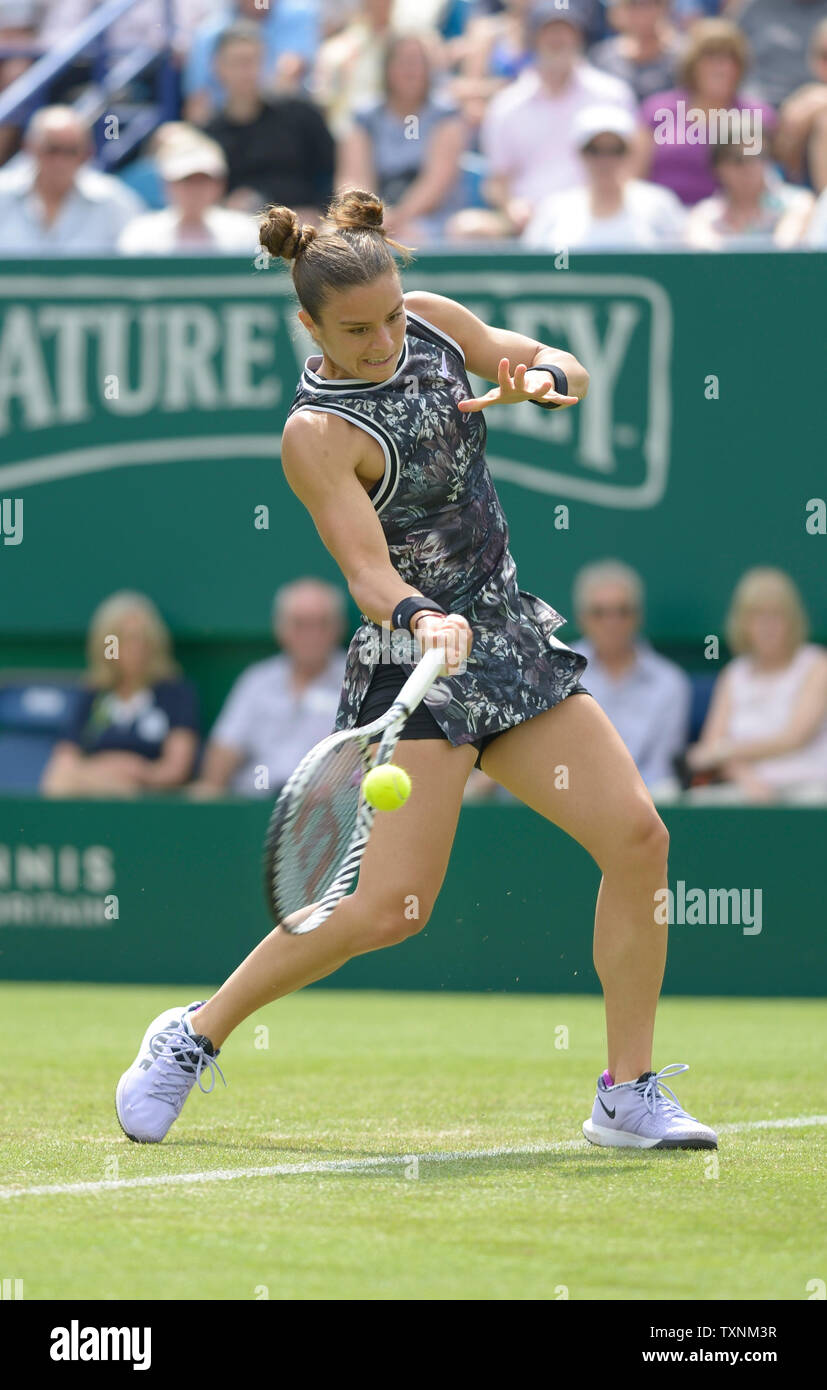 Maria Sakkari (GRE) in Eastbourne, Großbritannien. Juni 2019. Nature Valley International Tennis im Devonshire Park. Stockfoto