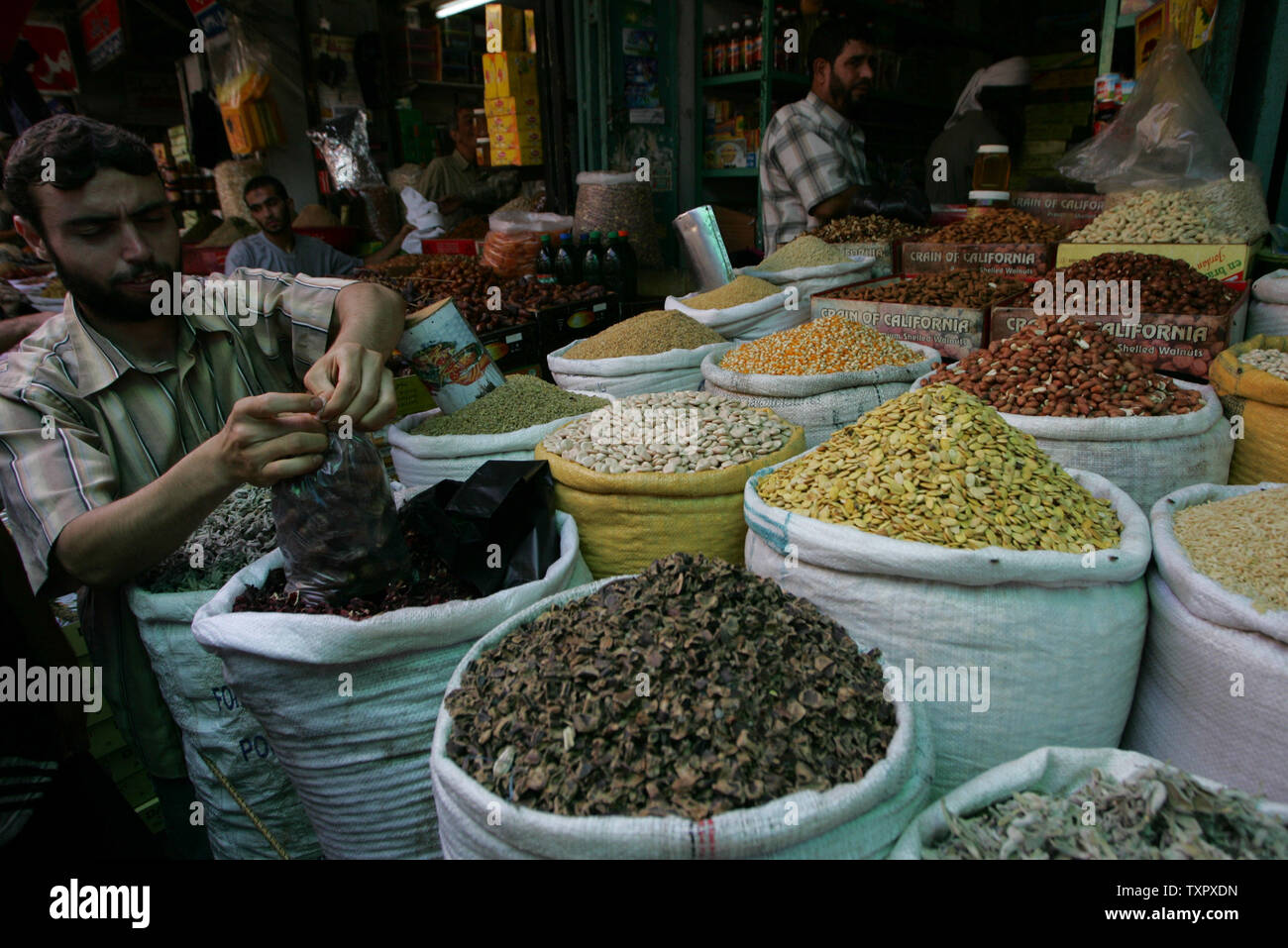 Palastinenser Shop Im Alzaoya Markt Am Ersten Tag Des Heiligen