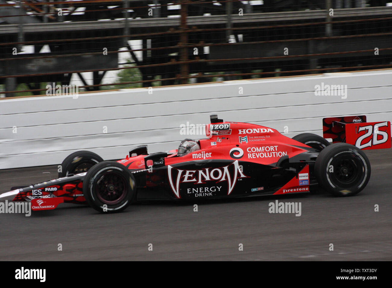 Marco Andretti nimmt zu dem Titel am 20. Mai 2010 auf dem Indianapolis Motor Speedway in Indianapolis, Indiana, zu üben. UPI/Bill Coons Stockfoto
