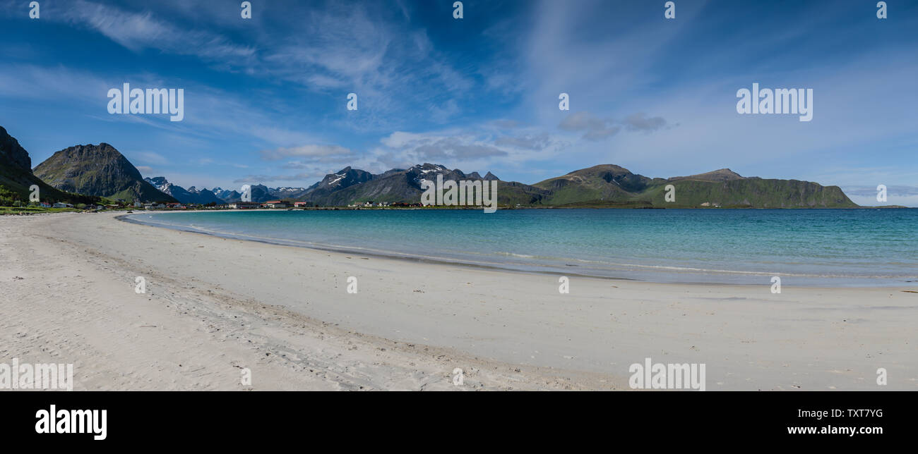 Ramberg, Lofoten, Norwegen. Stockfoto