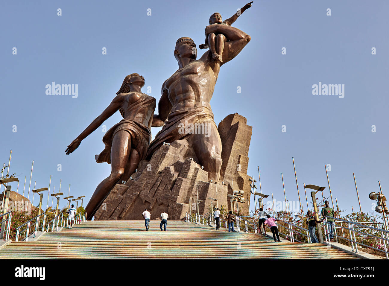 Le Monument De La Renaissance Africaine (African Renaissance Denkmal), Dakar, Senegal, Afrika Stockfoto