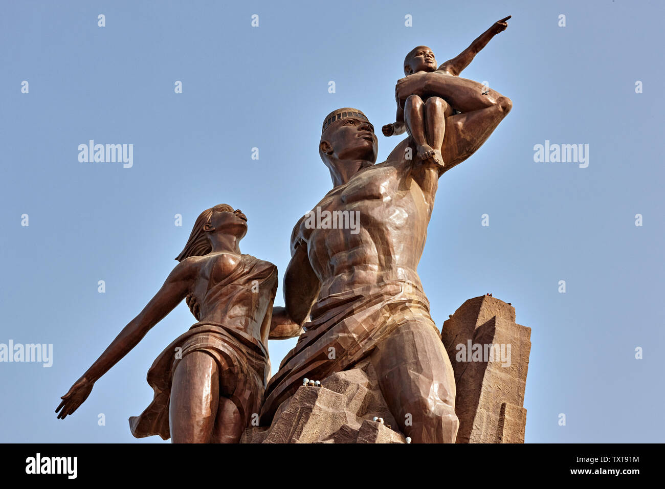 Le Monument De La Renaissance Africaine (African Renaissance Denkmal), Dakar, Senegal, Afrika Stockfoto