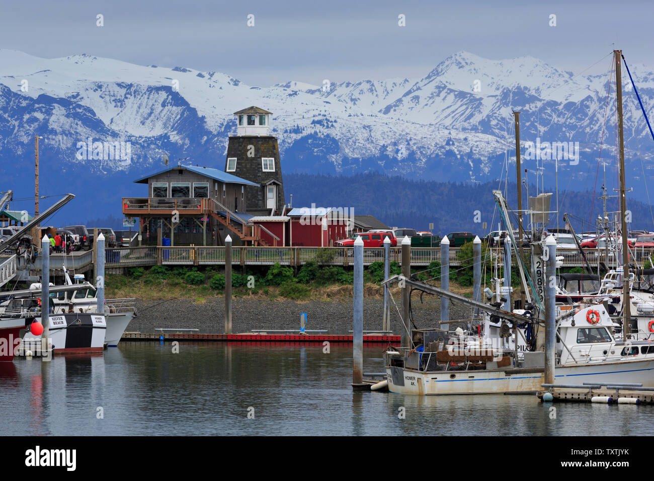 Fischerboote, Homer, Alaska, USA Stockfoto