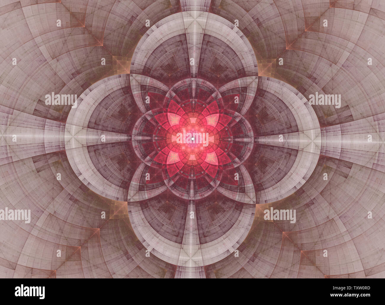 Kreative helle Mandala. Kaleidoskop abstract die heilige Geometrie. Ethnische fractal Artwork. Symmetrische stilvolle Grafik Design Pattern für Gewebe, textile o Stockfoto