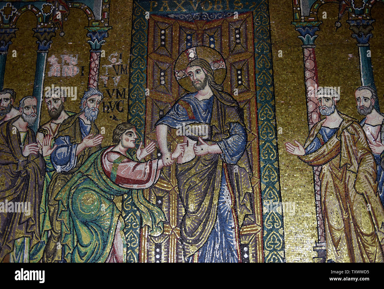 Eine Kurzlich Restaurierte Mosaik Der Der Apostel Thomas Beruhren