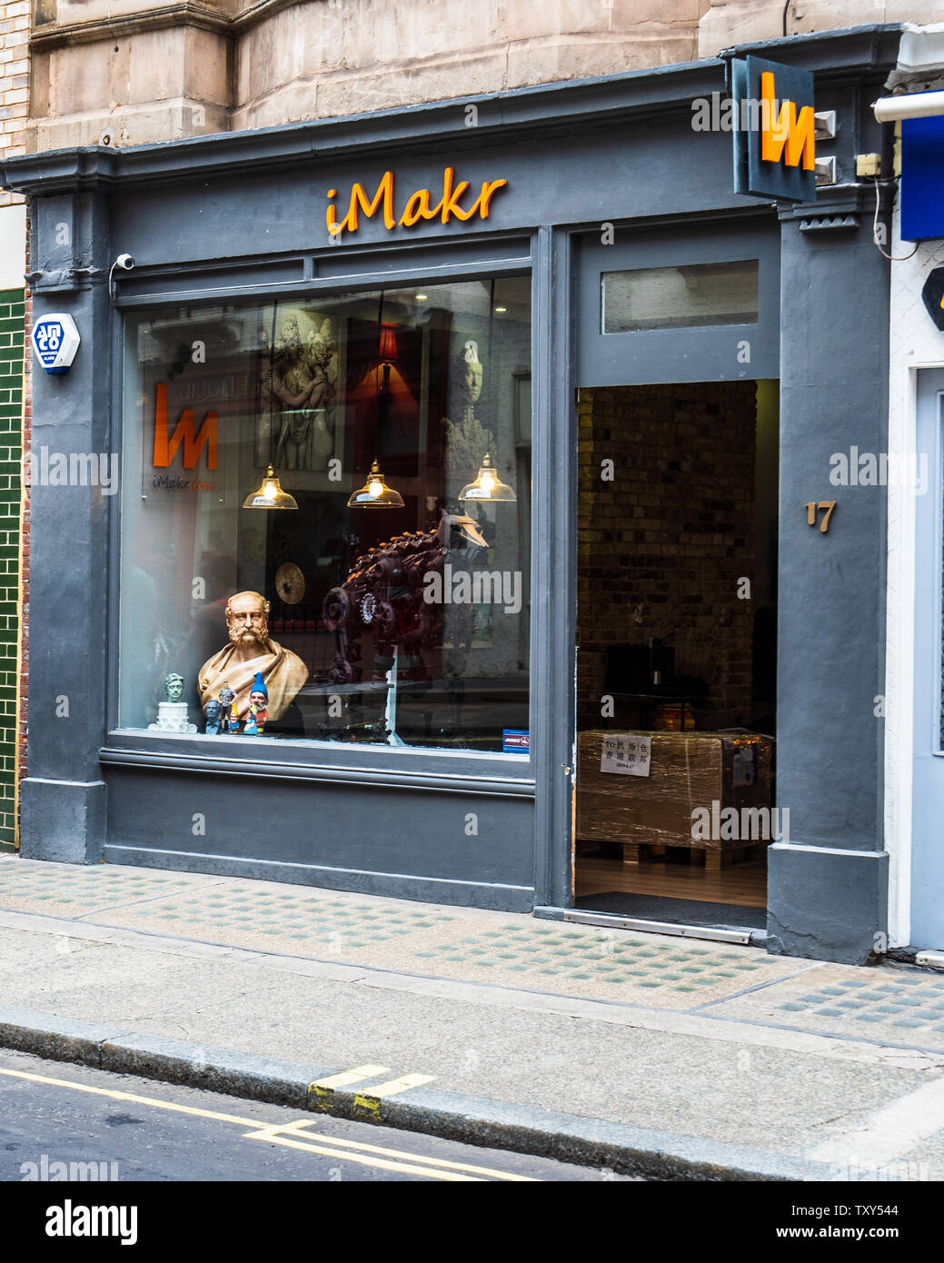 IMakr store London - IMakr sind die weltweit größte unabhängige 3D-Drucken speichern. In Wells Street London. IMakr.com Stockfoto