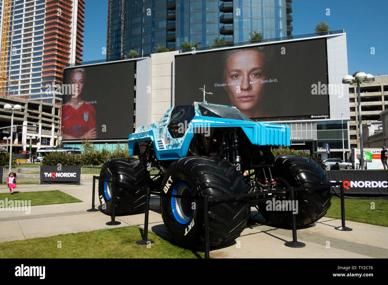 Art car Förderung des elektronischen Gaming Company. E3 - Electronic Entertainment Expo - Los Angeles, Kalifornien, Vereinigte Staaten von Amerika Stockfoto