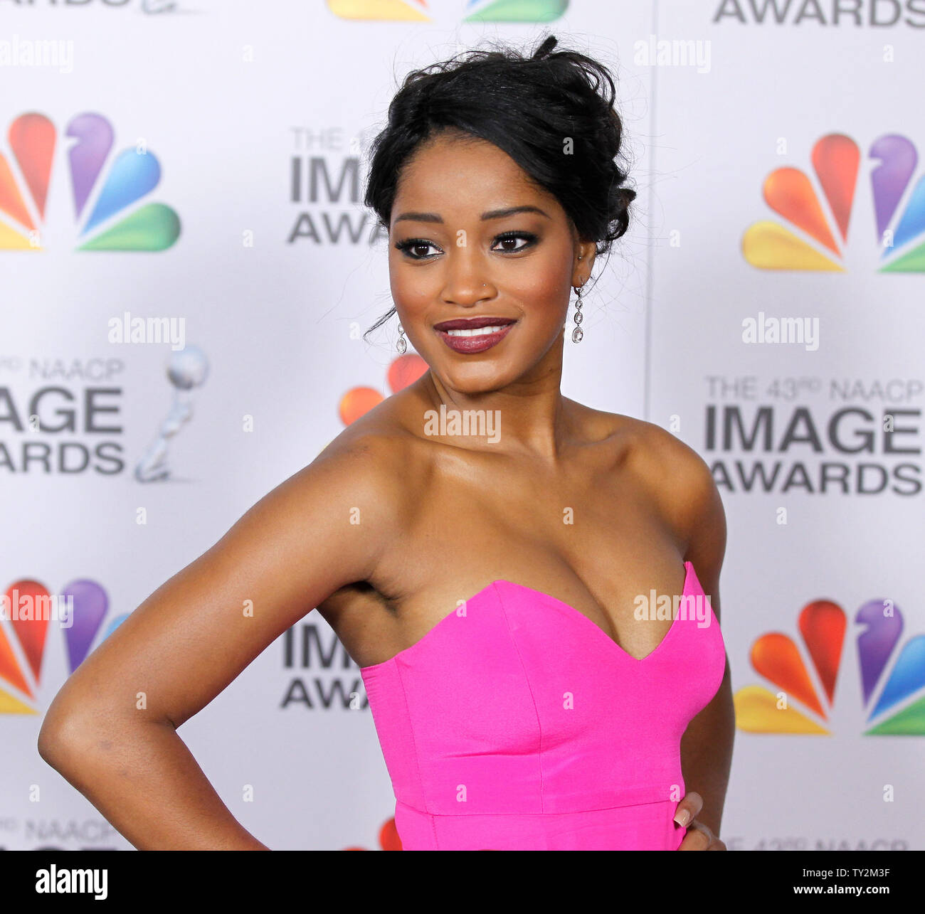 Schauspielerin Keke Palmer kommt an der 43rd NAACP Image Awards im Shrine Auditorium in Los Angeles am 17. Februar 2012. UPI/Danny Moloshok Stockfoto