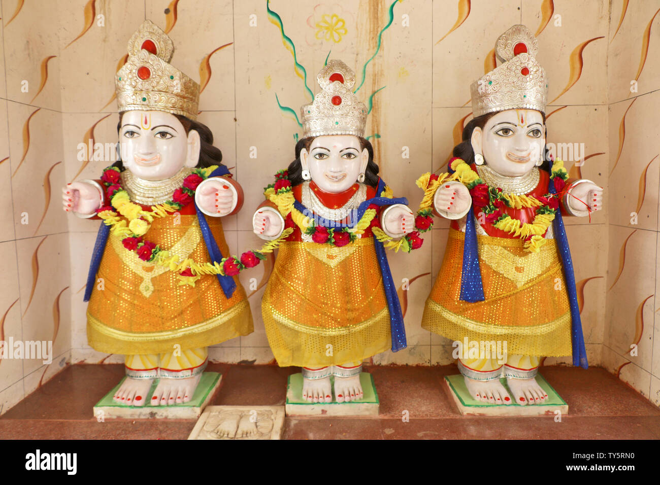 Hind Gottheit: Lord Shiva, Rama, Krishna, Durga, neun Gottheit Stockfoto