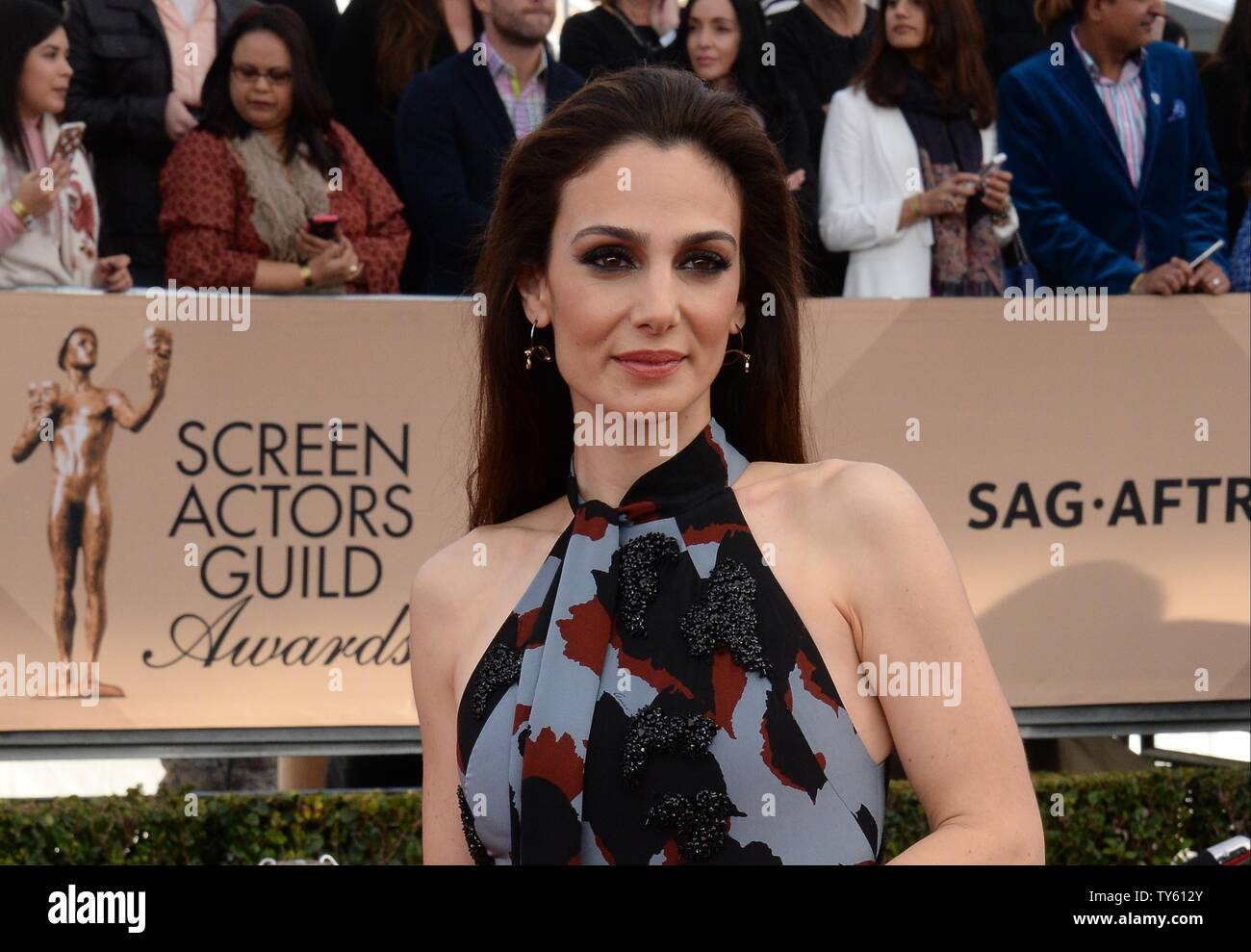 Schauspielerin Annie Parisse besucht die 22. jährliche Screen Actors Guild Awards im Shrine Auditorium & Expo Hall in Los Angeles, Kalifornien am 30. Januar 2016. Foto von Jim Ruymen/UPI Stockfoto