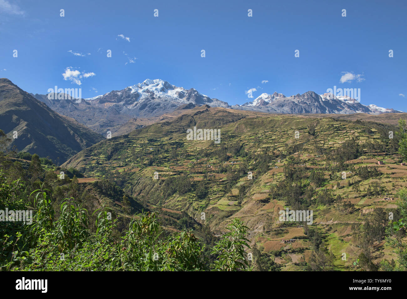 Trekking in der Cordillera Real mountain range, Bolivien Stockfoto