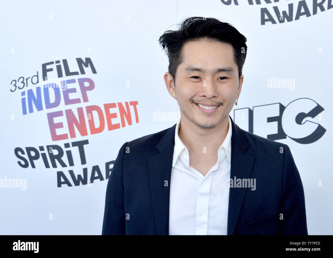 Regisseur/Autor/Schauspieler Justin Chon nimmt an der 33. jährlichen Film Independent Spirit Awards in Santa Monica, Kalifornien am 3. März 2018. Foto von Jim Ruymen/UPI Stockfoto