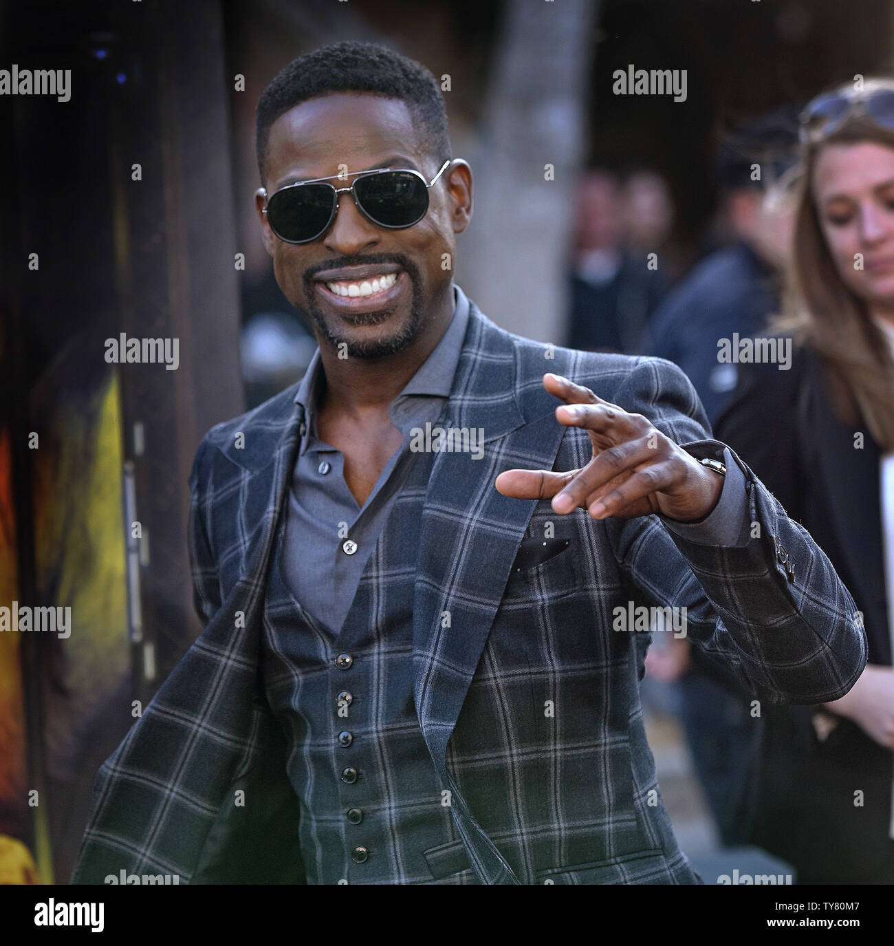 Sterling Brown besucht die Premiere von "Hotel Artemis' im Regency Bruin Theater in Los Angeles, Kalifornien am 19. Mai 2018. Foto von Chris Kauen/UPI Stockfoto