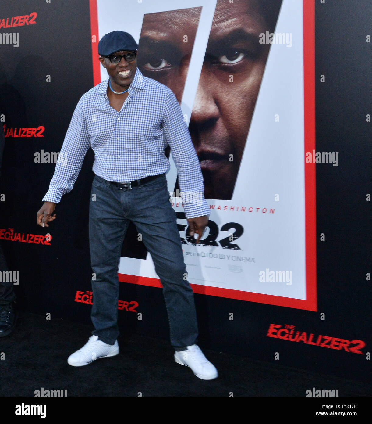 Schauspieler Wesley Snipes kommt für die Premiere der motion picture Krimi "Equalizer 2' an der TCL Chinese Theatre in Hollywood" in Los Angeles am 17. Juli 2018. Story: Robert McCall serviert eine unerschütterliche Gerechtigkeit für die Ausgebeuteten und Unterdrückten, aber wie weit wird er gehen, wenn das jemand, den er liebt? Foto von Jim Ruymen/UPI Stockfoto