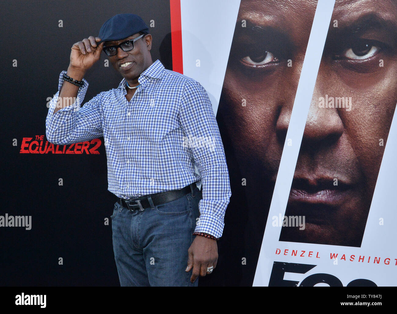 Schauspieler Wesley Snipes kommt für die Premiere der motion picture Krimi "Equalizer 2' an der TCL Chinese Theatre in Hollywood" in Los Angeles am 17. Juli 2018. Story: Robert McCall serviert eine unerschütterliche Gerechtigkeit für die Ausgebeuteten und Unterdrückten, aber wie weit wird er gehen, wenn das jemand, den er liebt? Foto von Jim Ruymen/UPI Stockfoto