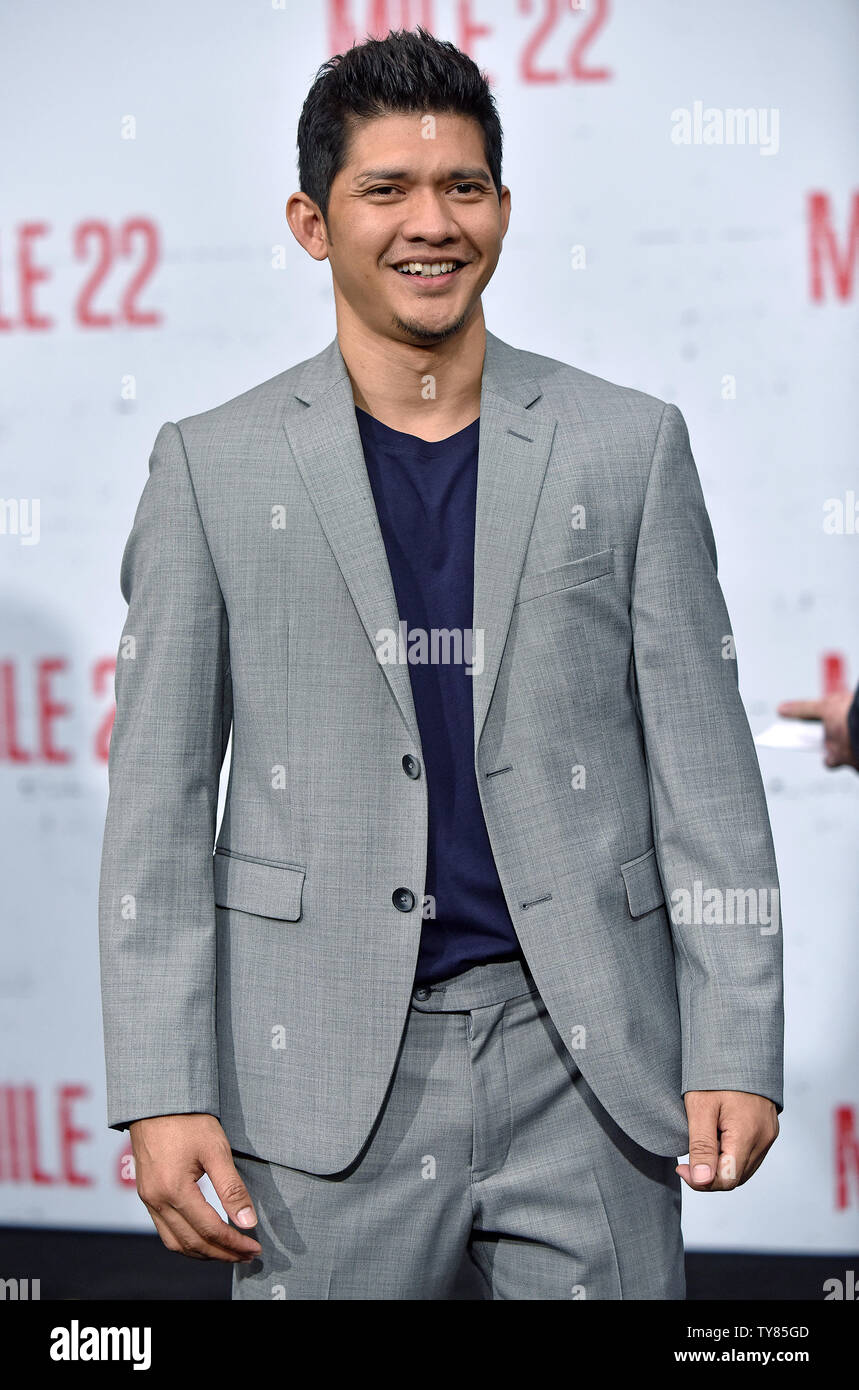 Iko Uwais besucht die Premiere von 'Mile 22' im Westwood Village Theater in Los Angeles, Kalifornien am 9. August 2018. Foto von Chris Kauen/UPI Stockfoto