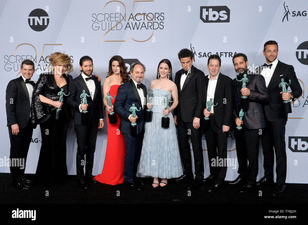 (L - R) Joel Johnstone, Caroline Aaron, Michael Zegen, Marin Hinkle ...