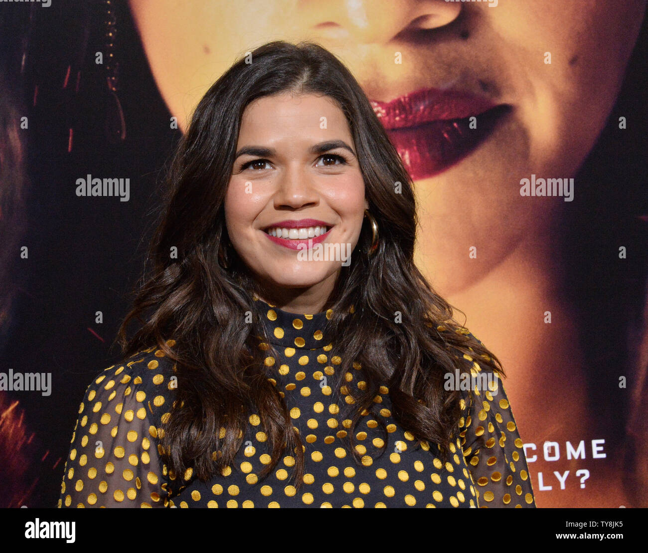 Hauptdarstellerin America Ferrera besucht die Premiere des Motion picture Thriller 'Miss Bala' im Regal L.A. Leben in Los Angeles am 30 Januar, 2019. Im Remake, basierend auf dem spanischsprachigen Film, Gloria (Gina Rodriguez) findet eine macht Sie nie wusste, sie hatte, als sie in eine gefährliche Welt Kreuz gezeichnet wird grenzüberschreitende Kriminalität. Überleben werden alle von ihr gerissen, Erfindergeist, und Kraft erfordern. Foto von Jim Ruymen/UPI Stockfoto