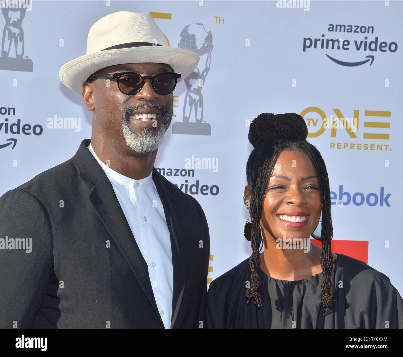 Isaiah Washington und Jenisa Girlande kommen für die 50. jährlichen NAACP Image Awards im Dolby Theatre in Hollywood" in Los Angeles am 30. März 2019. Die naacp Image Awards die Errungenschaften der Leute der Farbe in den Bereichen Fernsehen, Musik, Literatur und Film und ehrt auch Einzelpersonen oder Gruppen, soziale Gerechtigkeit durch kreative Bestrebungen fördern feiert. Foto von Jim Ruymen/UPI Stockfoto