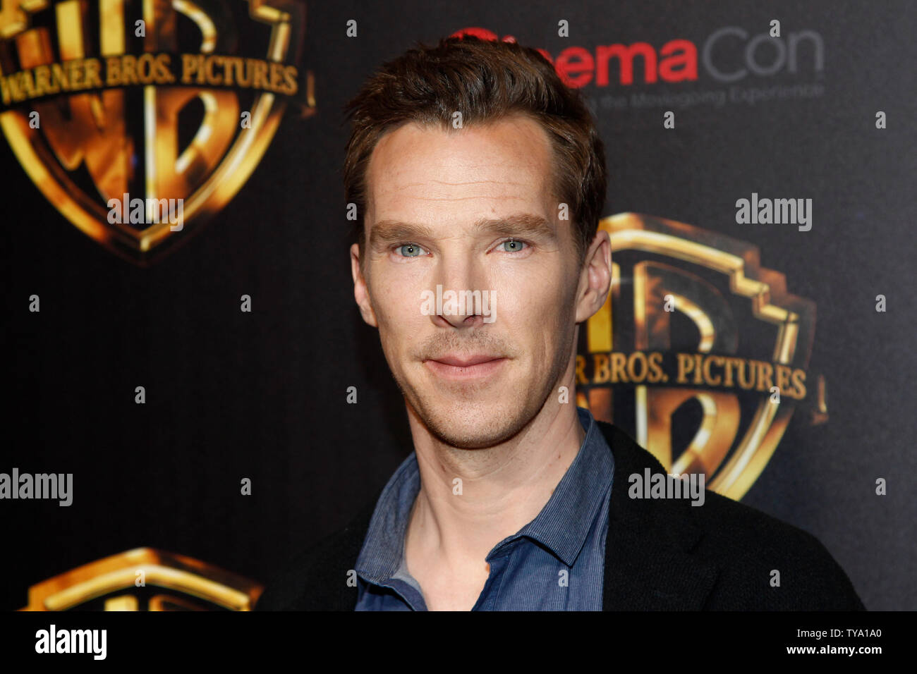 'Mowgli" Schauspieler Benedict Cumberbatch kommt für die CinemaCon 2018 Warner Bros Studio Präsentation im Caesars Palace, Las Vegas, Nevada am 24. April 2018. Foto von James Atoa/UPI Stockfoto