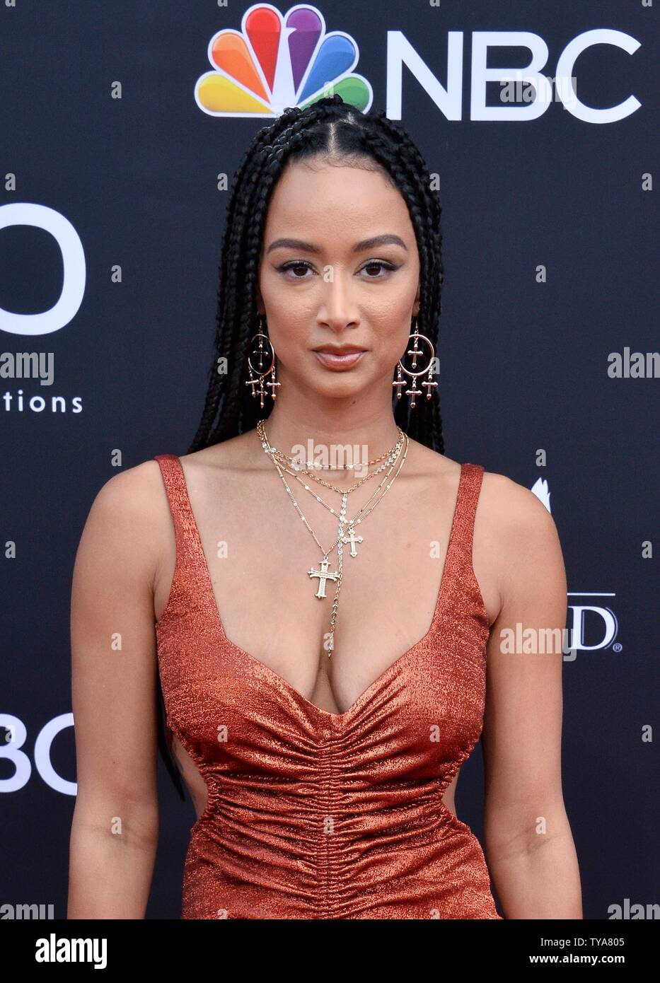 Draya Michele kommt für die 2019 Billboard Music Awards im MGM Grand Garden Arena in Las Vegas, Nevada am 1. Mai 2019. Foto von Jim Ruymen/UPI Stockfoto